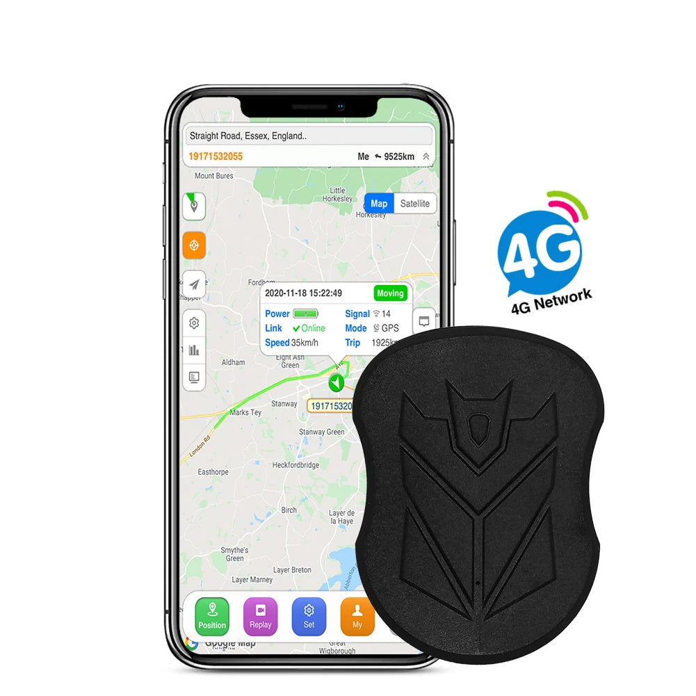 SinoTrack 4G 5000/10000 mAh ST-905/ST-915 Tracker de véhicule GPS étanche Aimant Batterie longue durée en veille Position en temps réel APP