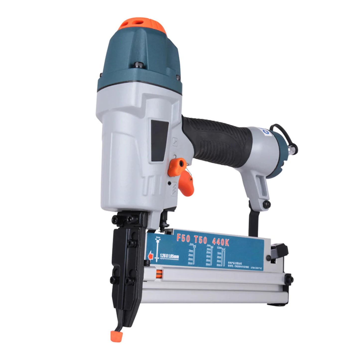 Nailer cu aer dulgher Instrument pneumatic pentru cuie T50 F50 440K 16Ga/18Ga Air Brads cuie Ajustare adâncime a unghiilor Ergonomic și ușor