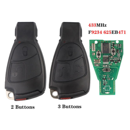 YIQIXIN 433Mhz 2/3 Buttons Remote Car Key For Mercedes Benz NEC B C E S Class ML SL  SLK CL W204 W203 W211 W208 Circuit Board