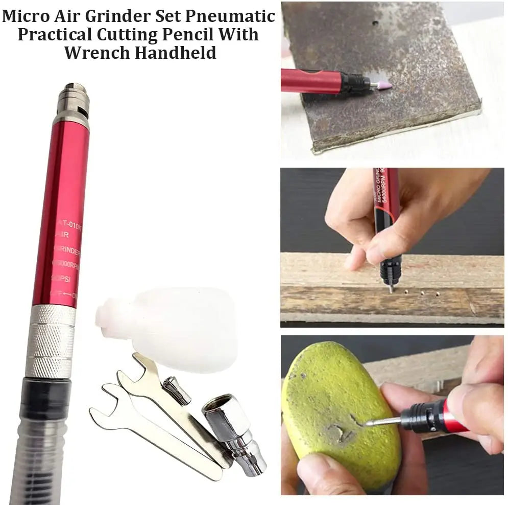 High-Speed Air Micro Die Grinder Kits Mini Pencil Polishing Engraving Grinding Cutting Pneumatic Tools