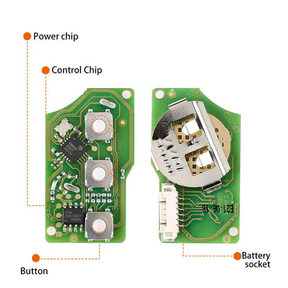 Xhorse XKB501EN Universal Wire Remote Key B5 Type With 3 Buttons Work with VVDI Key Tool 5Pcs/Lot