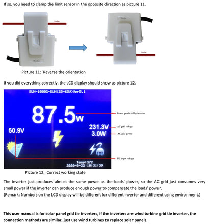 Onduleur solaire MPPT 2KW avec limiteur 45-90VDC à AC 220-240V Fonctionne pour panneau solaire ou batterie