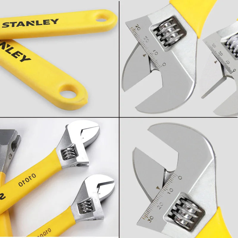 Stanley american brand nut adjustable wrench universal mini small big spanner wrench adjustable head jaw repair tool wrench car