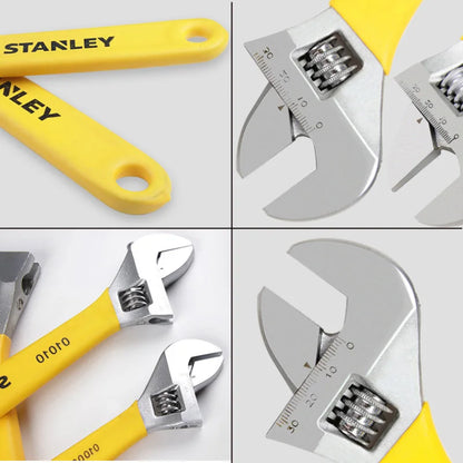 Stanley american brand nut adjustable wrench universal mini small big spanner wrench adjustable head jaw repair tool wrench car