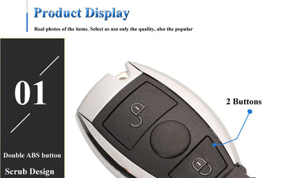 jingyuqin BGA Style 2/3/4 Buttons Remote Smart Car Key 315Mhz / 433MHz for MB Mercedes BENZ C E S 2Supports Original NEC BGA Fob