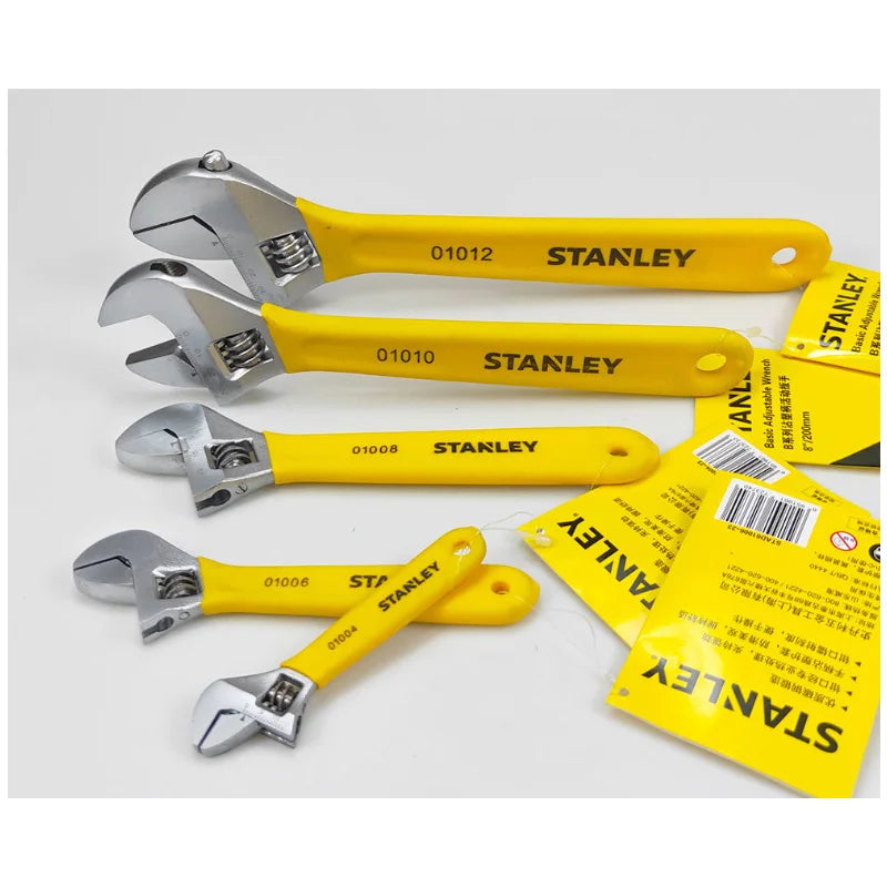 Stanley american brand nut adjustable wrench universal mini small big spanner wrench adjustable head jaw repair tool wrench car