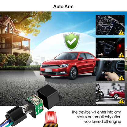 MiCODUS Relais GPS Tracker Voiture MV730 9-90V Coupure de Carburant ACC Détection 2G 4G Mini Moto GPS Suivi en Temps Réel Alerte Vibreur APPLICATION GRATUITE