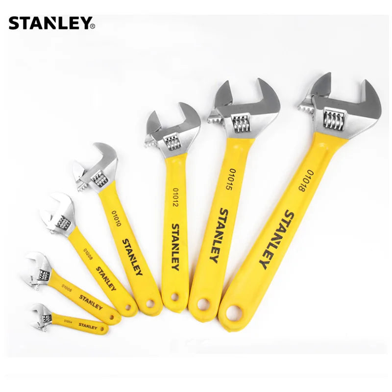 Stanley american brand nut adjustable wrench universal mini small big spanner wrench adjustable head jaw repair tool wrench car