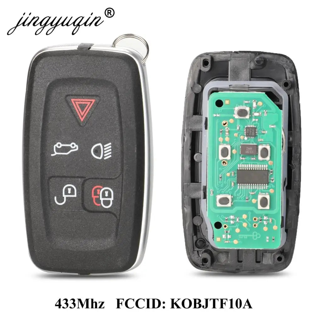 jingyuqin 315Mhz / 433Mhz 5Buttons Remote key Fob For Land Rover LR4 Range Rover Evoque Sport KOBJTF10A Control Key