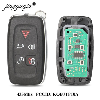 jingyuqin 315Mhz / 433Mhz 5Buttons Remote key Fob For Land Rover LR4 Range Rover Evoque Sport KOBJTF10A Control Key