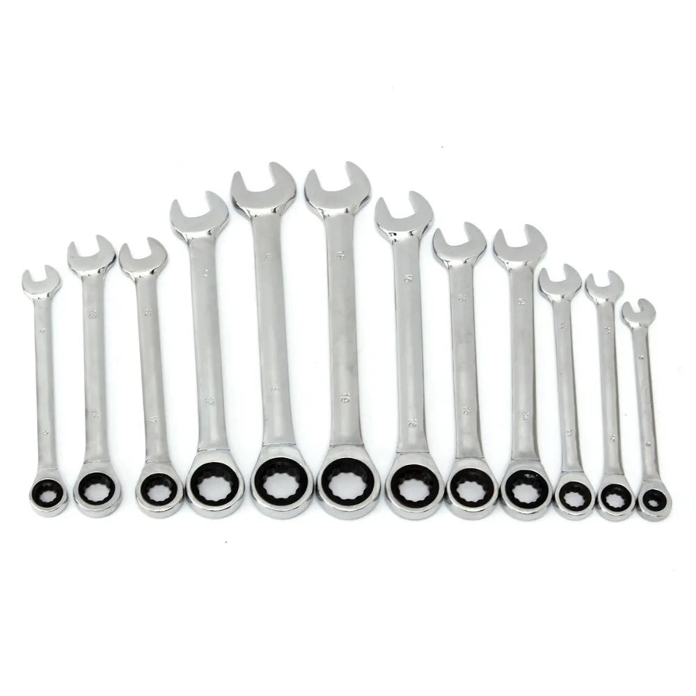 1 Piece  Ratchet Combination Wrench Spanner and Ring Gear Hand Tools Socket Torque Knife Nut Tools A Set of Key