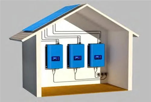 Onduleur solaire MPPT 2KW avec limiteur 45-90VDC à AC 220-240V Fonctionne pour panneau solaire ou batterie