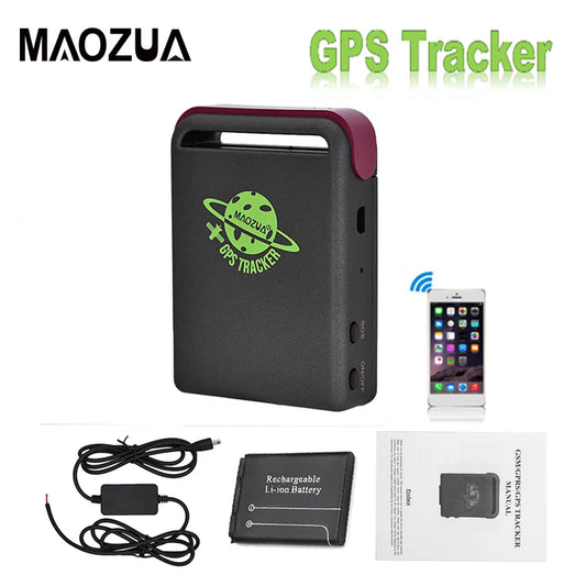 Mini TK102B GPS Tracker Véhicule en temps réel GSM GPRS Voiture Trackers Localisateur de suivi Dispositif avec chargeur de batterie de voiture