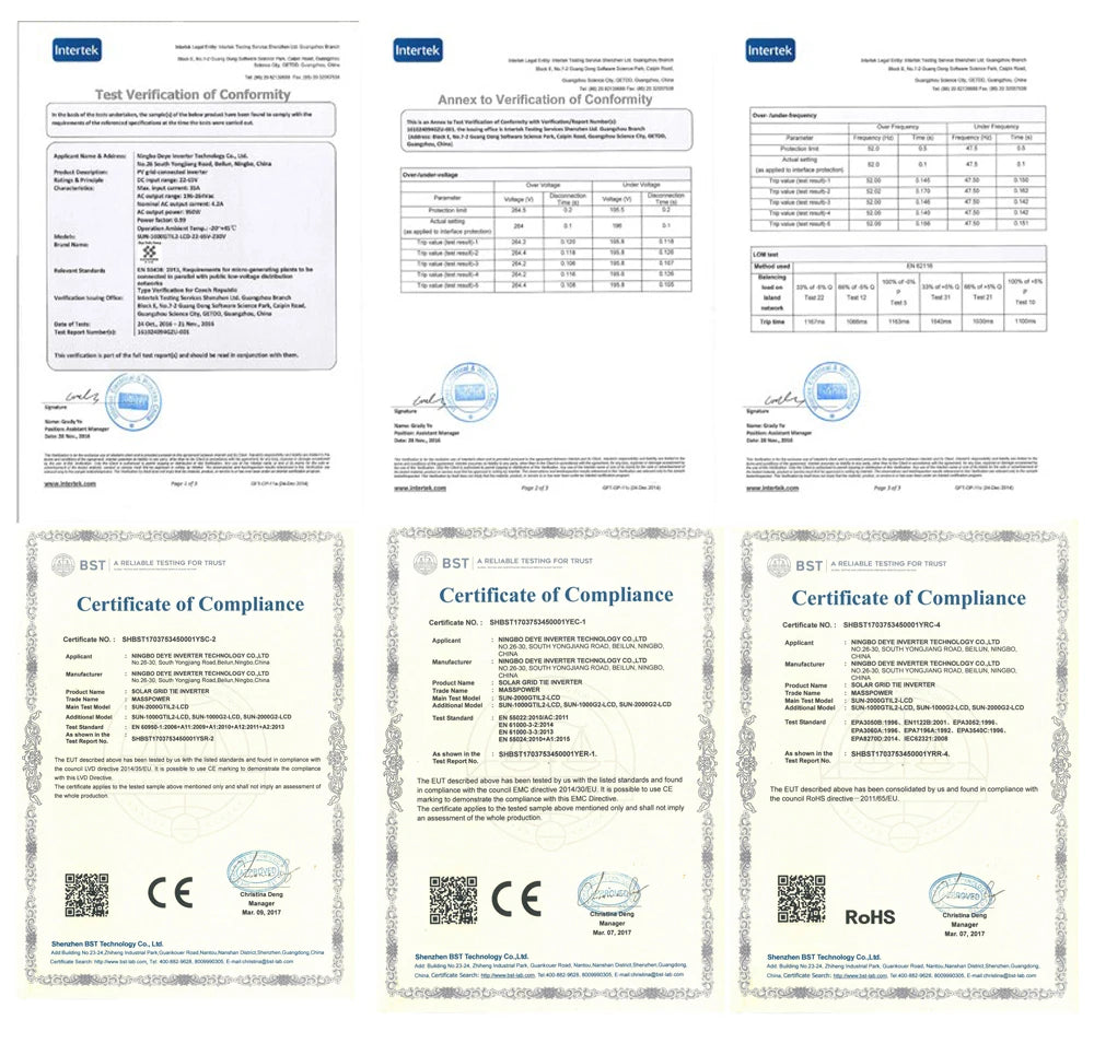 Onduleur solaire MPPT 2KW avec limiteur 45-90VDC à AC 220-240V Fonctionne pour panneau solaire ou batterie