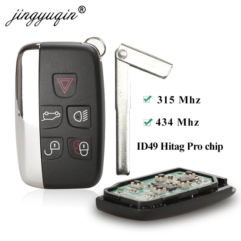 jingyuqin 315/434MHz Car Remote Smart Key Fob fit Jaguar for Land Rover Discovery 4  Freelander Range Rover Sport Evoque NoLOGO