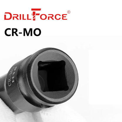 Clé à douille à cannelures à chocs 1/2" Drillforce Adaptateur pneumatique M5/M6/M7/M8/M9/M10/M11/M12/M13/M14/M15/M16/M17/M18/M20