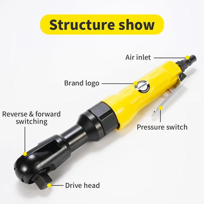 Pneumatic Air Ratchet Wrench Adjust Torque Spanner Wrenchs lever Square Drive Straight Shank Professional Tool 1/2" 3/8" 1/4"