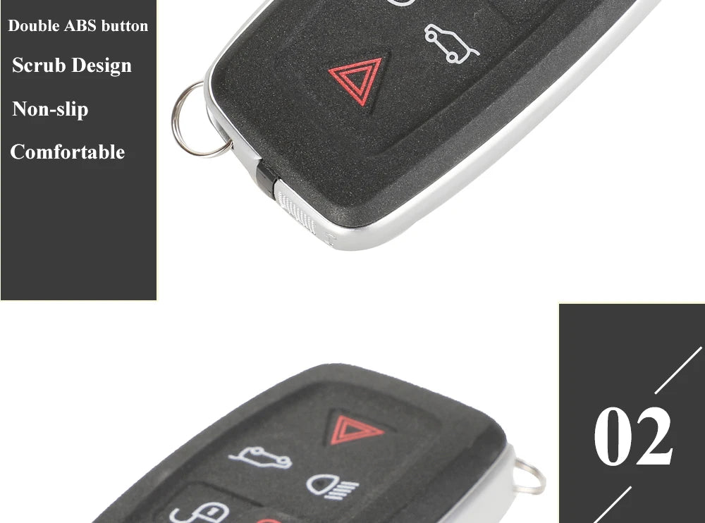 jingyuqin 315Mhz / 433Mhz 5Buttons Remote key Fob For Land Rover LR4 Range Rover Evoque Sport KOBJTF10A Control Key