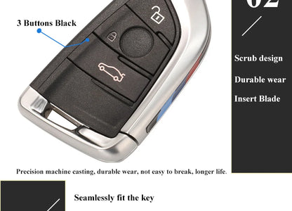 jingyuqin Smart 3/4 Button 315 /433 /868MHZ ID49 pcf7945 Remote Key Keyless Entry fob for BMW F FEM CAS4 5 7 Series X5 X6 2014+