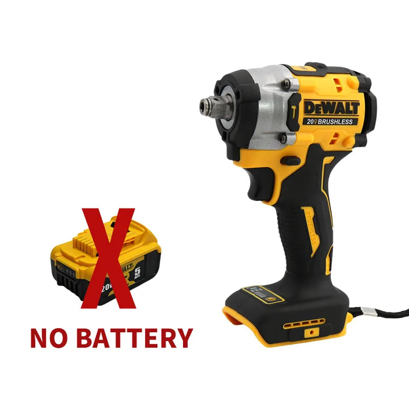 DEWALT DCF921 20V Cheie cu impact fără perii 1/2 inch Burghiu electric fără fir Uneltă electrică multifuncțională cu viteză variabilă