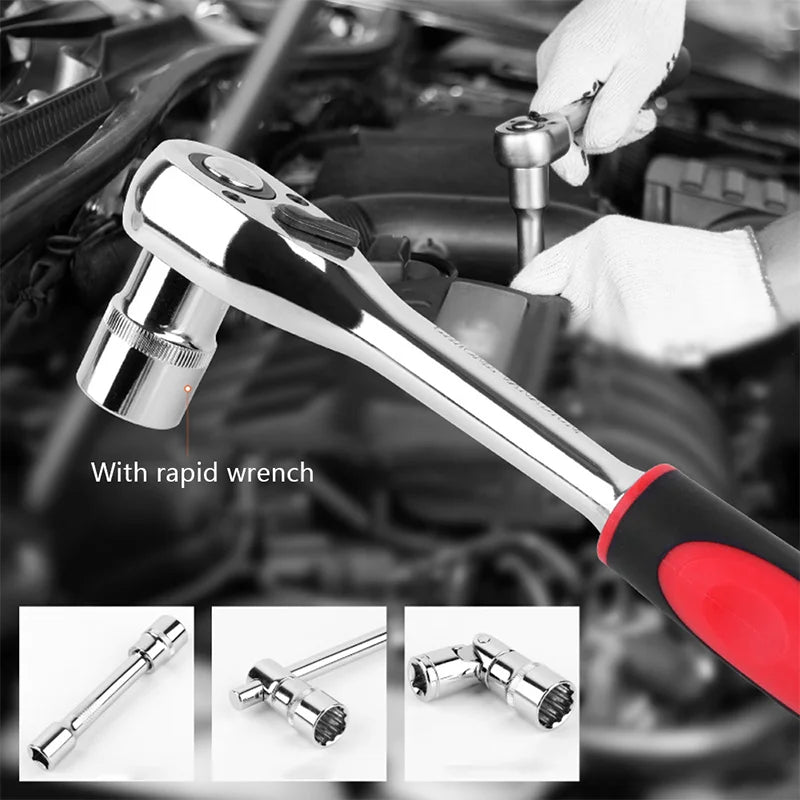 21pcs 1/2 Torx Sockets Set Ratchet Wrench Tool 12 Point 8-36mm Car Repair Tool Wrench Head Nut Removing Tool