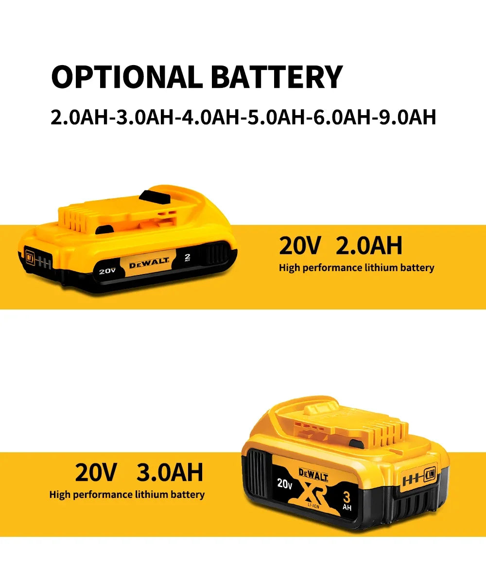 Genuine Dewalt battery, power tool battery, DCB200MAX, DCB606, DCB205, DCB206, DCB209, DCB182, 20V, 60V, 5000mAh