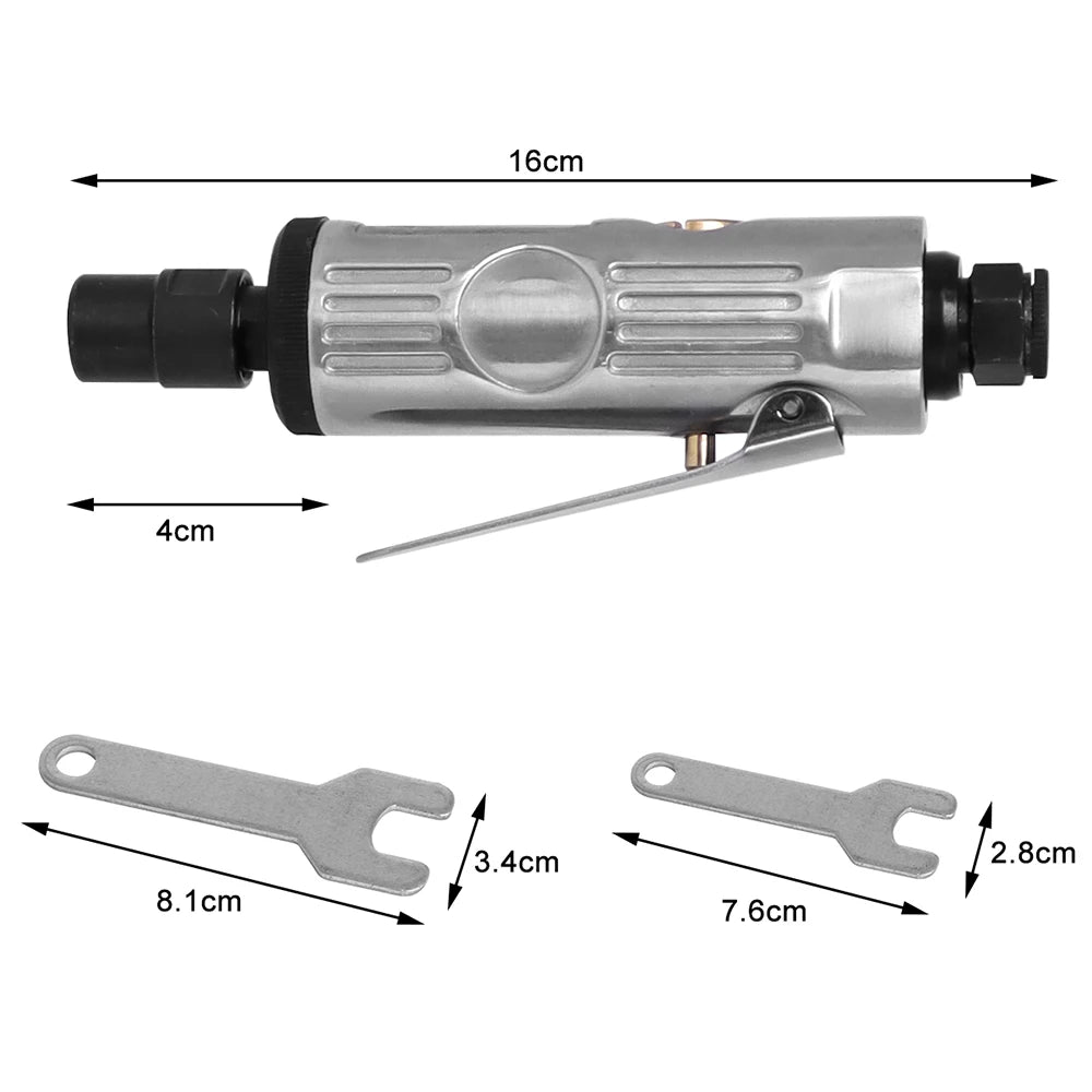 Pneumatic Tool Air Die Grinder Professional Grinding Kit Engraving Polishing Engraving Tool 90PSI Tool Polishing Machine Carving