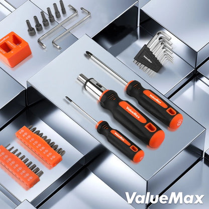 ValueMax Magnetic Screwdriver Bits Set PH2 Precision Phillips Slotted Screw Bit Multifunctional Home Repair Tool CRV Screwdriver