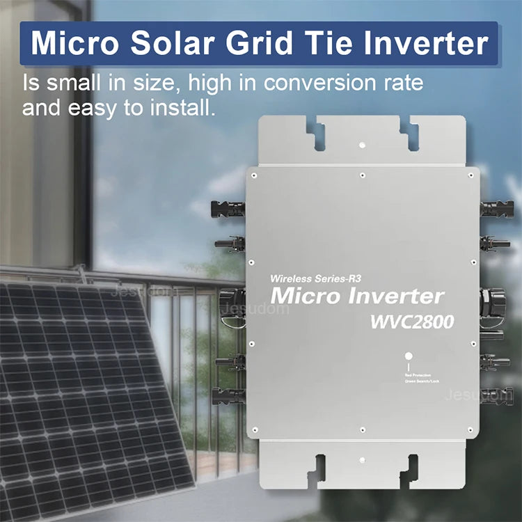 Tensiune de intrare PV 22~60V AC Ieșire 110V/230V Auto.WVC600W/700W/800W Micro invertor solar de legătură cu rețea cu monitor WIFI mufă UE