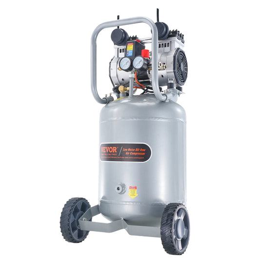 VEVOR Air Compressor 2HP Oil Free Air Compressor 116PSI Max Pressure 63dB Ultra Quiet Compressor for Auto Repair/Tire Inflation