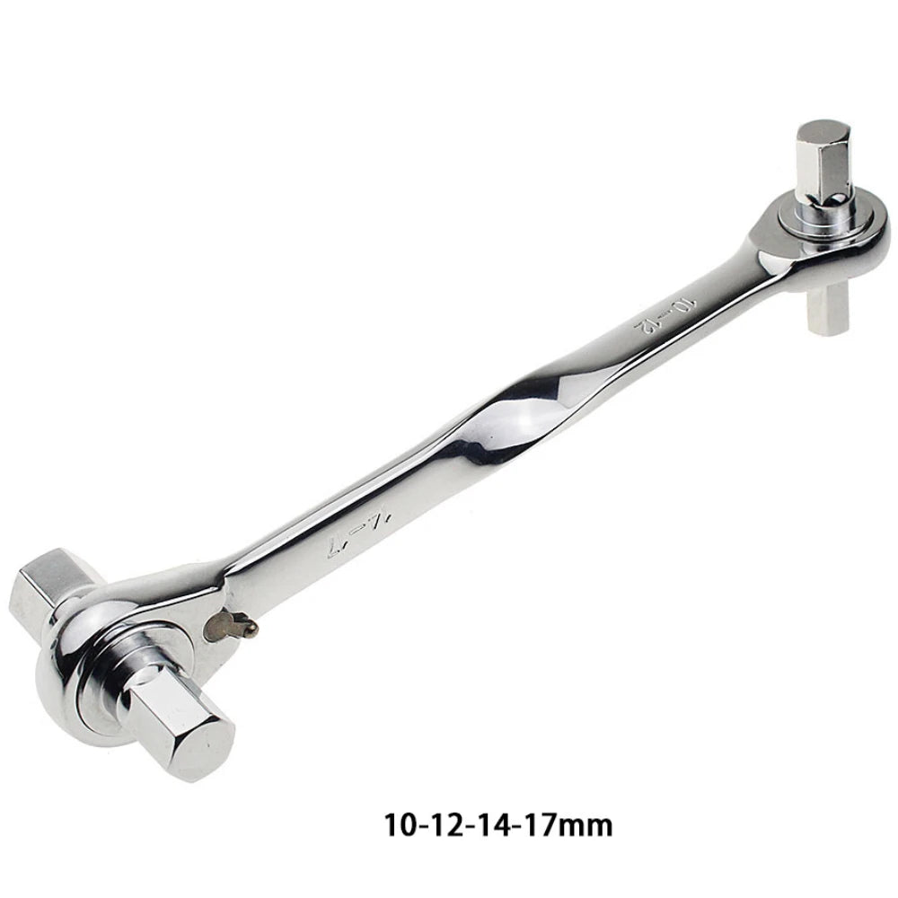 Multi Tool Double End Wrench 1PC High Quality CR-V Ratchet Allen Wrench Ratchet Wrench Key Hex Metric 4-17mm