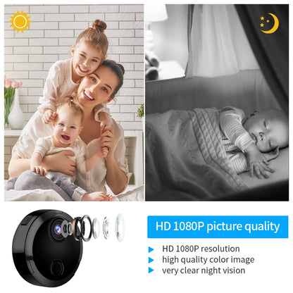 Xiaomi Mini HD 1080P Caméra WiFi Caméra de surveillance vidéo sans fil Vision nocturne Enregistreur vidéo à distance pour maison intelligente Maison extérieure