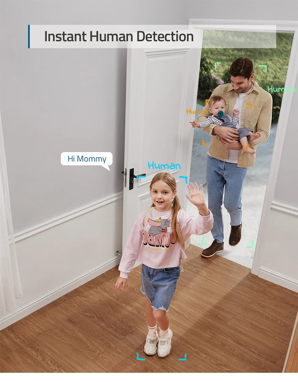 Caméra IP eufy Security Solo IndoorCam C24 Wifi 2K Audio bidirectionnel Caméra Wi-Fi Human Pet AI Fonctionne Assistants vocaux Vision nocturne