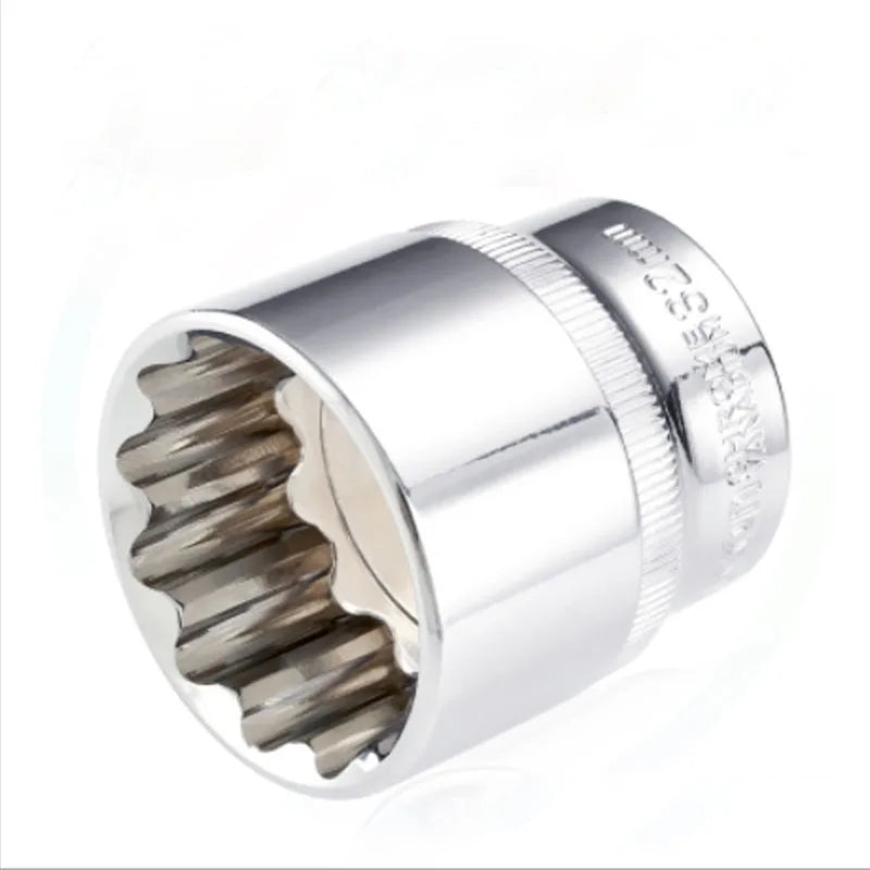 Oglindă cu 12 puncte Cap de cheie scurtă 1/2" Drive CR-V Bit Torx din oțel 8-36mm Adaptor cheie cu clichet Instrumente de reparație auto