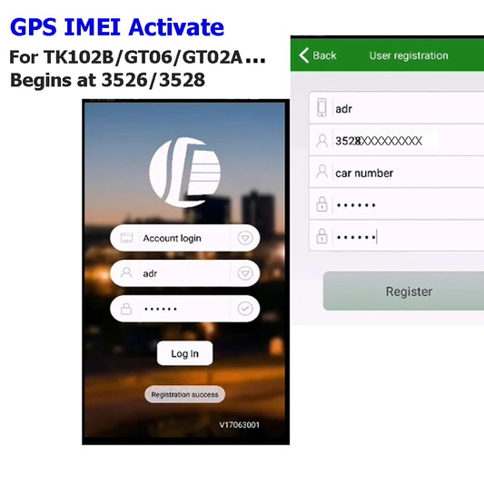 Pentru DAGPS GPS tracker IMEI Activați 10 ani Durată de viață Pentru GT02 GT06 TK200 TK210 TK206 TK800 funcționează cu gps110.org 3528/3526