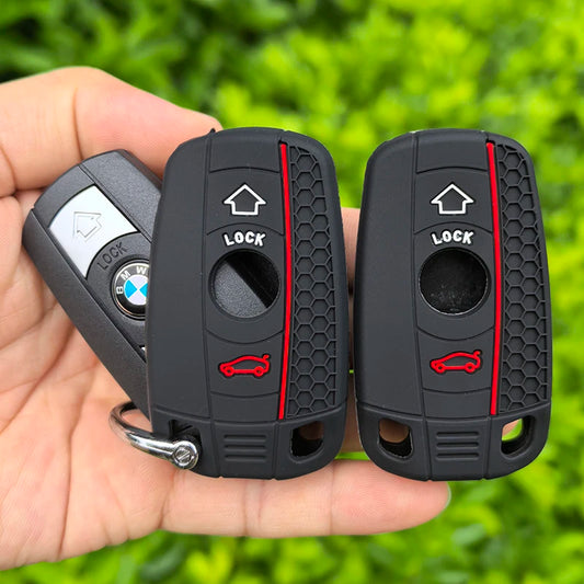 Silicone Remote Car Key Shell 3 Button Case Styling Cover Fob For BMW 1 3 5 6 Series E90 E91 E92 E60 E70 E71 E72 E82 E87 E88 E89