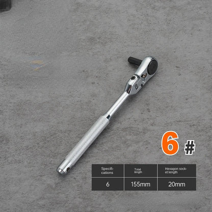 Professional Ratcheting Wrench Set 180° Rotating Head for Quick Two-way Directional Use - Multi-functional Hexagon Wrench