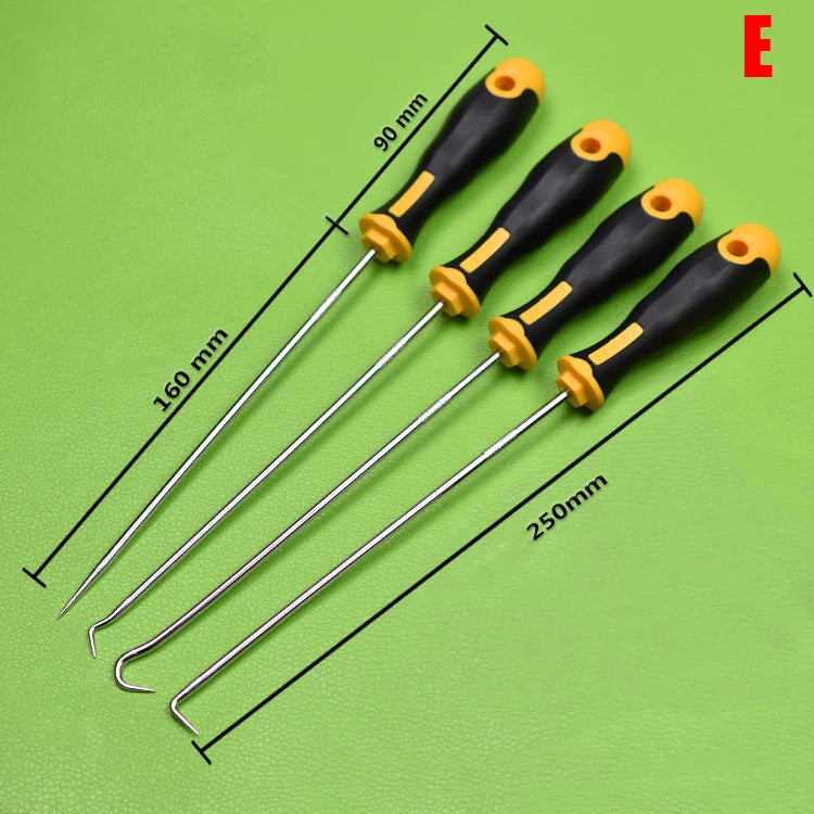 4Pcs/Set Car Long Pick and Hook Gasket Puller Repair Tools Tools Removing Car Oil Seal O-Ring Seal Auto Disassembly Accessories