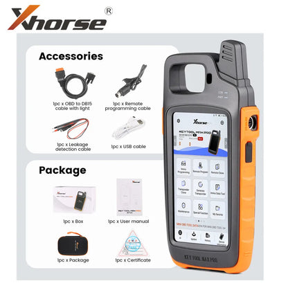 Xhorse VVDI Key Tool Max Pro With MINI OBD Tool Function Support Read Voltage and Leakage Current