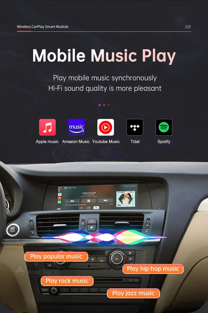 Wireless CarPlay pentru BMW CIC,NBT,sistem EVO X3 F25 G01 X4 F26 2011-2020 cu Android Mirror Link AirPlay Car Play Funcție