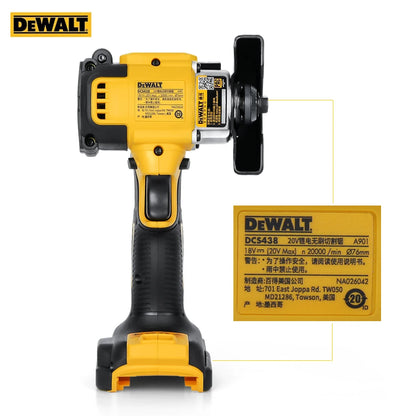 Dewalt DCS438 ferăstrău electric fără perii 20V baterie cu litiu reîncărcabilă fără fir 3in 76MM mâner Mașină de tăiat cu disc Unelte electrice