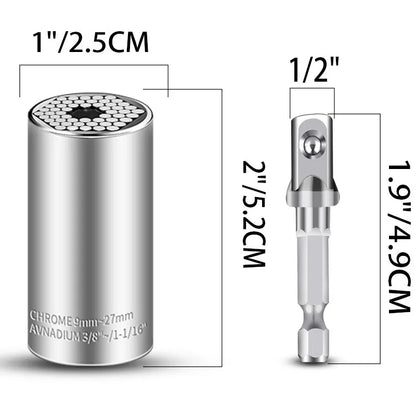 Onnfang 7-19 11-32mm Ratchet Wrench Universal Socket Head Spanner Household Socket Power/Hand Tool Multifuntional Wrench