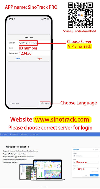 SinoTrack Type C et USB Allume-cigare GPS Tracker ST-909 Chargeur de téléphone de voiture avec application de suivi en ligne gratuite