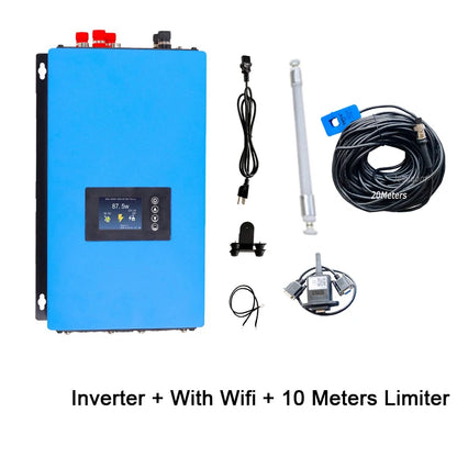 2000W Wind Power Grid Tie Inverter with Limiter/Wifi Dump Load Resistor for 3 Phase AC Wind Turbines Generator