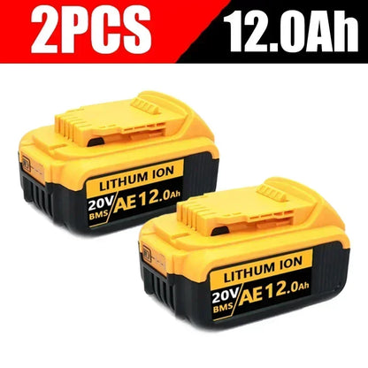 Baterie DCB200 20V Compatibilă cu scule electrice Dewalt 18V 12Ah unealtă electrică reîncărcabilă Baterii cu litiu 20V 18V 18v 12Ah