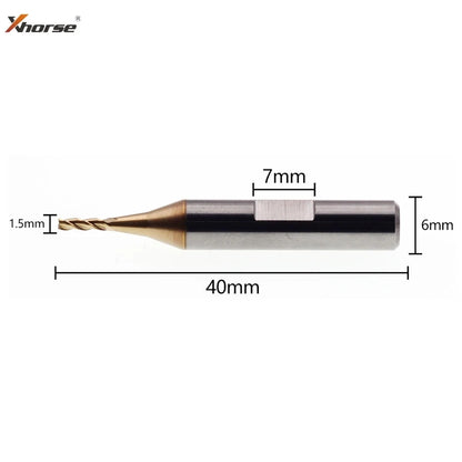 Xhorse CONDOR MINI Plus Automatic Key Cutting Machines End Milling Cutter Carbide Drill Bit XP005 XP007 XC002 1.0/1.5/2.0/2.5mm