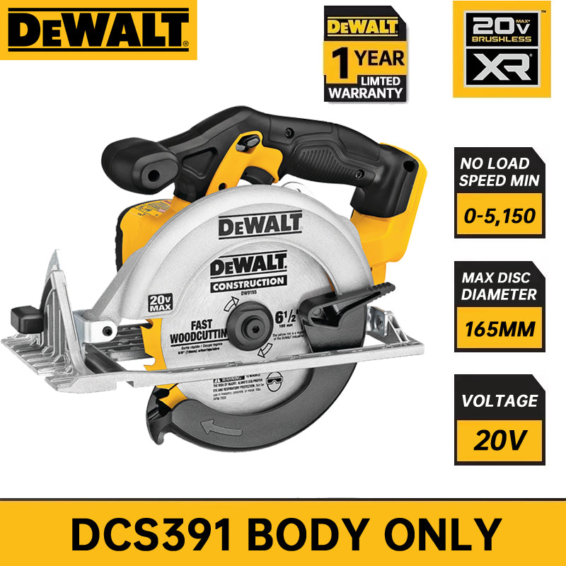 DEWALT DCS391 Fierăstrău circular fără fir Instrument nu Mașină de tăiat multifuncțională pentru prelucrarea lemnului Ferăstrău electric Instrument electric DCS391N