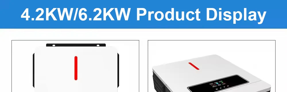 4.2KW 6.2KW Hybrid Solar Inverter 24V 48V 230V Pure Sine Wave Off Grid MPPT 120A Solar Charge Controller For Solar Panels