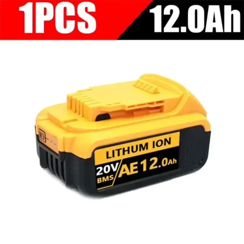 Baterie DCB200 20V Compatibilă cu scule electrice Dewalt 18V 12Ah unealtă electrică reîncărcabilă Baterii cu litiu 20V 18V 18v 12Ah