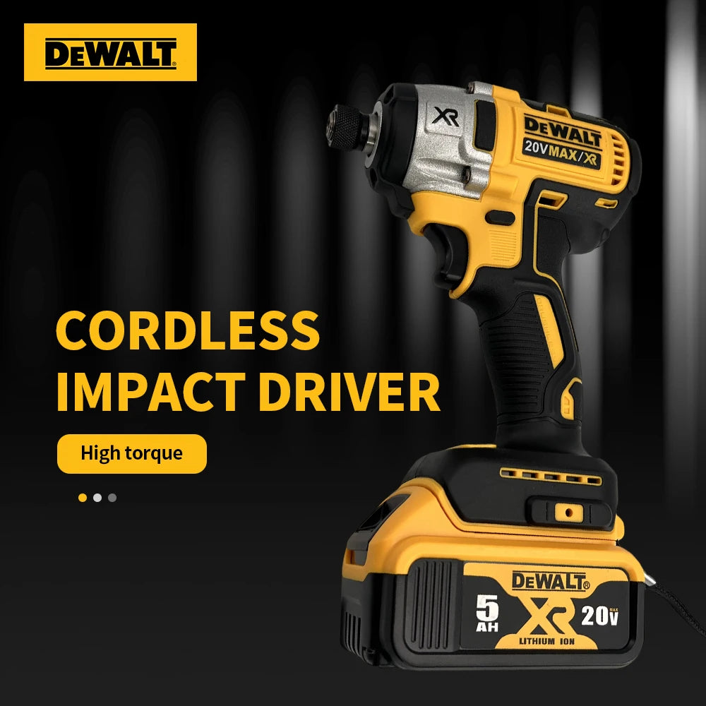 Dewalt Tools Wireless Drills DCD887 205N.M Brushless Impact Driver Electric Drill Power Tool For 20V Battery